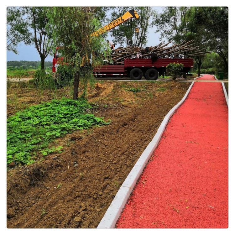 彩色透水混凝土透水混凝土道路材料海綿城市透水材料透水鋪裝材料