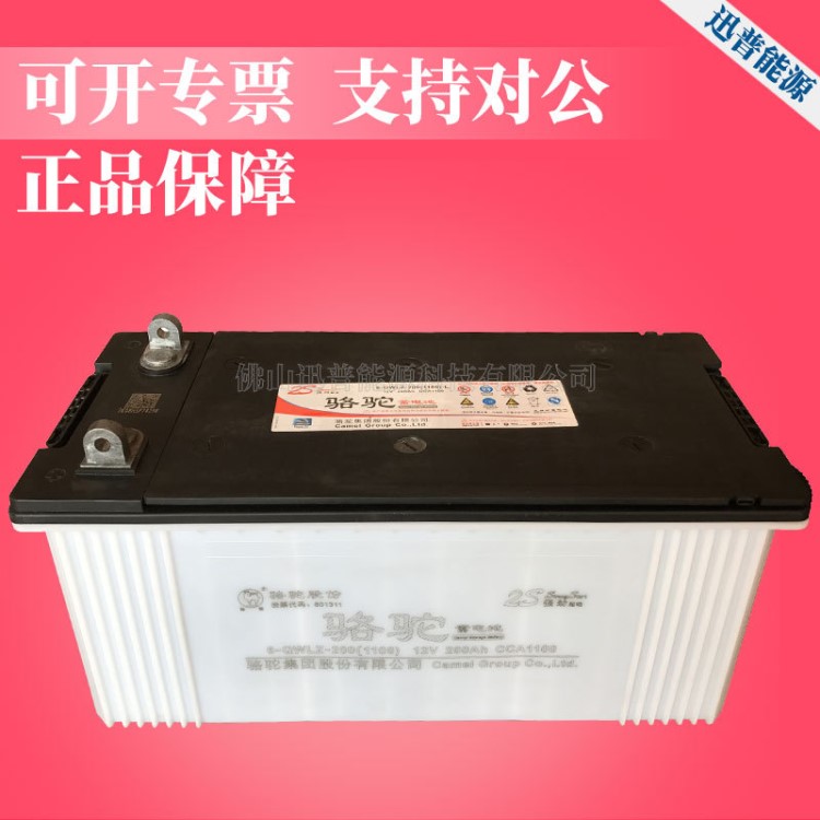 駱駝牌汽車蓄電池電瓶12V200Ah 6-QWLZ-200(1100)大客車起動(dòng)電瓶