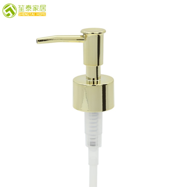 廠家定制顏色塑料泵頭電鍍金色酒店乳液噴頭洗手液按壓噴嘴批發(fā)