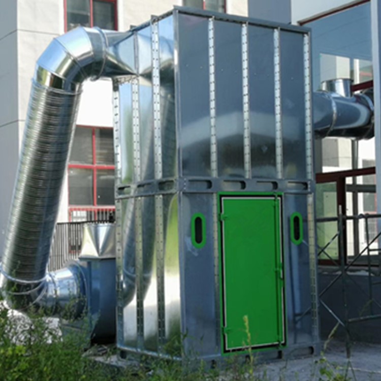 定制空氣凈化成套設備家具廠布袋式除塵器木工車間脈沖除塵設備