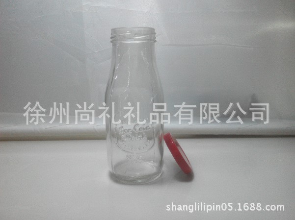 玻璃飲料瓶咖啡瓶 玻璃瓶子 玻璃奶瓶350ml