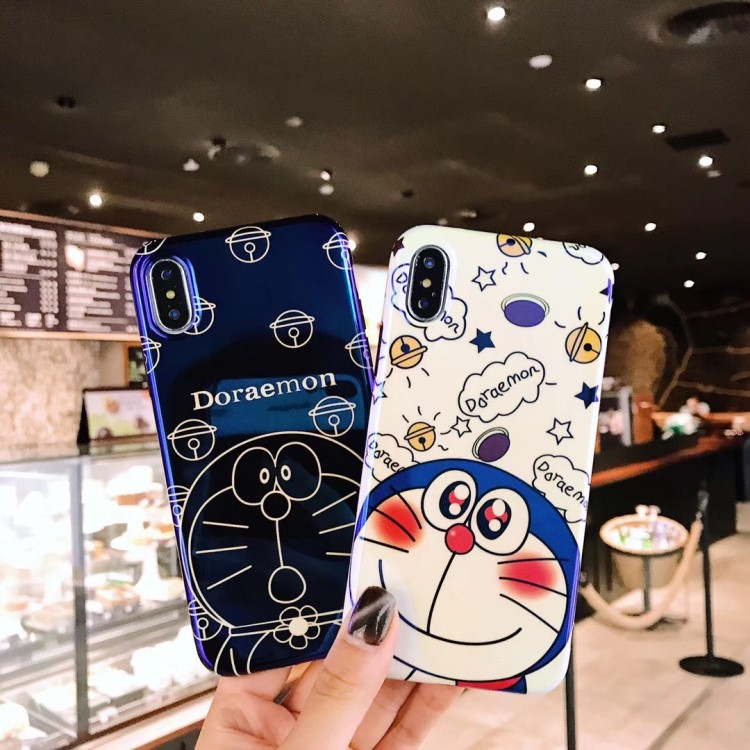 適用iphone11pro藍(lán)光手機(jī)殼蘋果X機(jī)器貓叮當(dāng)殼R15IMD軟殼vivoNEX