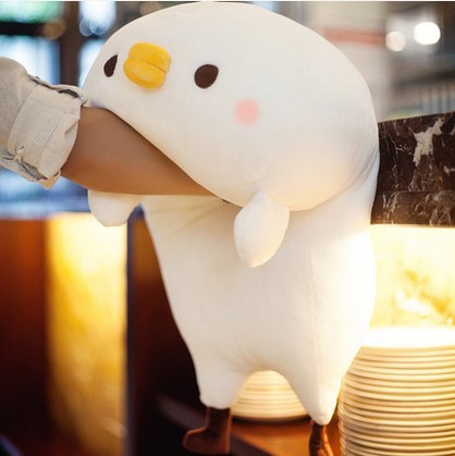 可愛羽絨棉小雞暖手抱枕公仔毛絨玩具娃娃玩偶生日禮物一件代發(fā)