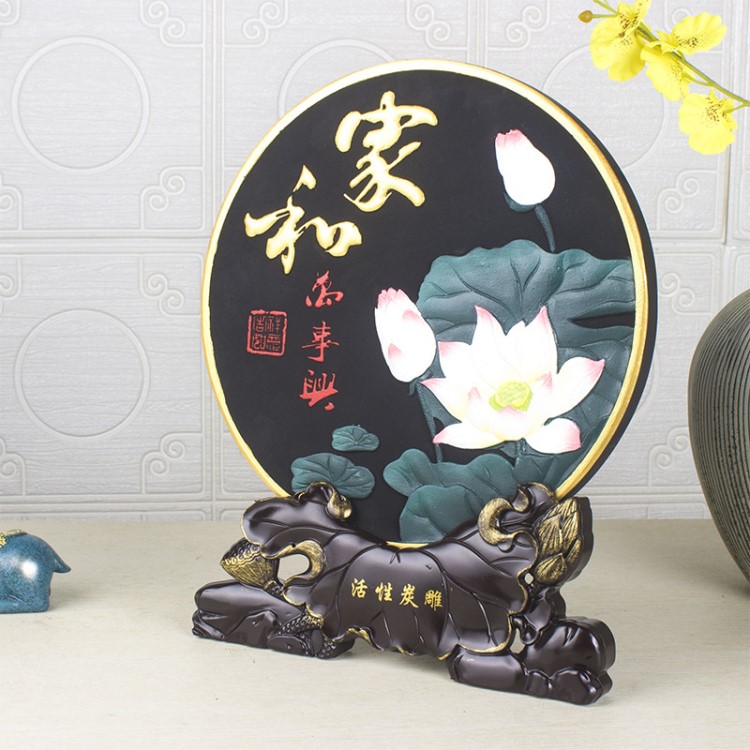 活性炭雕工藝品電視柜玄關(guān)擺件客廳博古架茶幾酒柜家居創(chuàng)意裝飾品