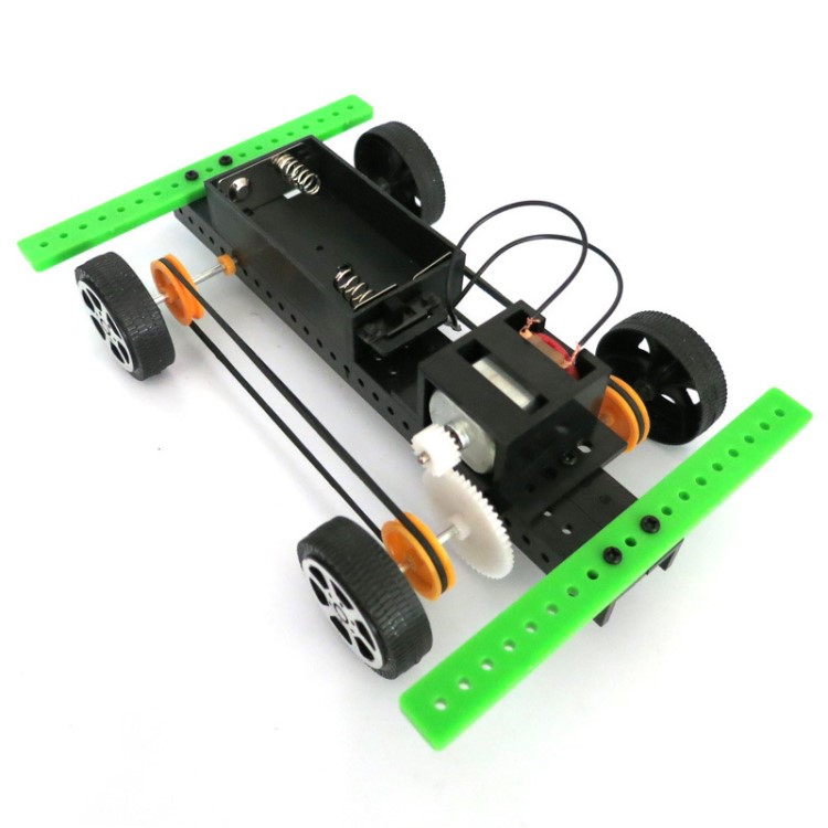 千水星四驅(qū)車2號 少年宮科技小制作 拼裝DIY玩具 益智手工制作