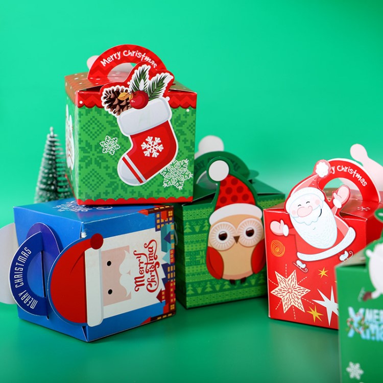 圣誕節蘋果盒 平安果紙質包裝盒 圣誕節禮物盒平安夜禮盒