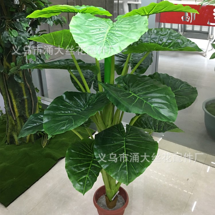 仿真植物廠家仿真龜背滴水觀音綠蘿盆栽家居裝飾仿真客廳綠植假樹