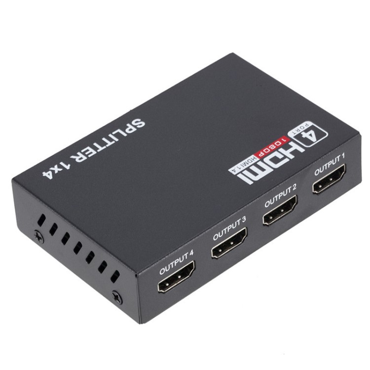 廠家HDMI一進(jìn)四出高清視頻分配器 一分四轉(zhuǎn)換器 hdmi1分4轉(zhuǎn)接器