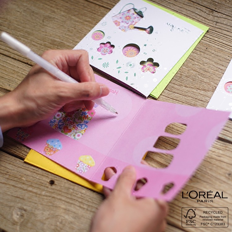 出口日本創意紙卡激光雕刻FSC創意鏤空激光雕刻新年賀卡定制