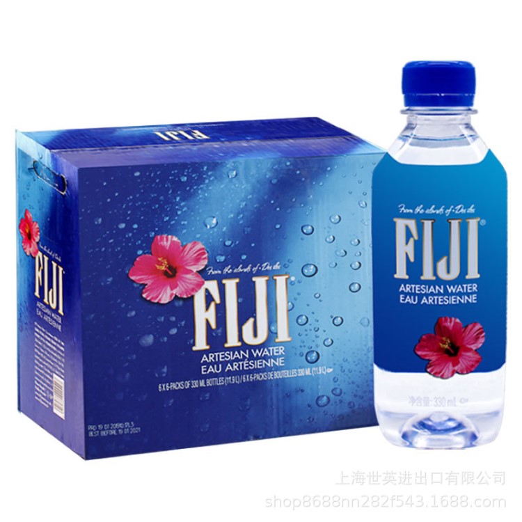 FIJI斐濟天然礦泉水330mlx36瓶英文版 2019年1月生產(chǎn)