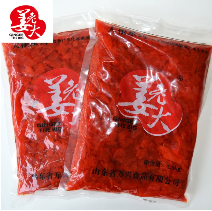 福神漬壽司蘿卜片日式壽司料理大根蘿卜配菜1kg*10袋/箱10箱起批