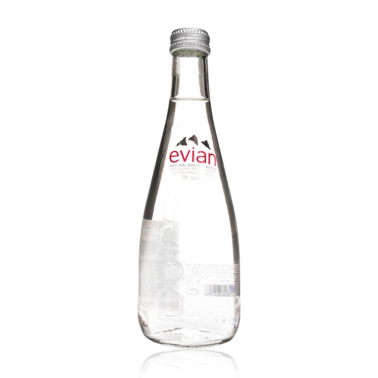 依云水330ml 法国evian 依云矿泉水20支整箱 玻璃瓶装