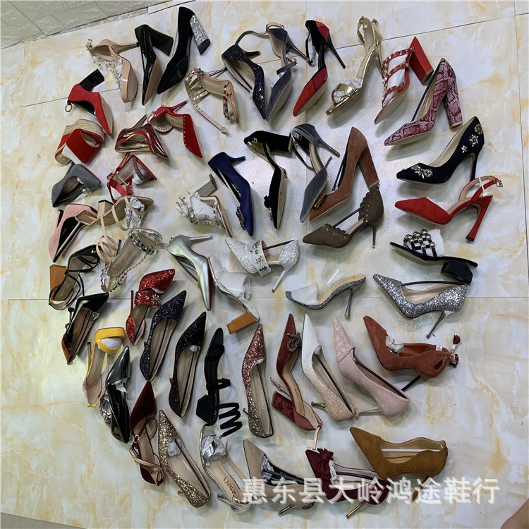 Giày cao gót高跟鞋雜款尾貨清倉處理High heels一手貨源批發(fā)