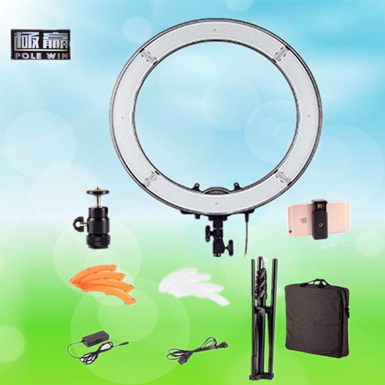 廠家直銷18寸240燈珠LED環形燈攝影補光燈抖音手機直播美顏化妝燈