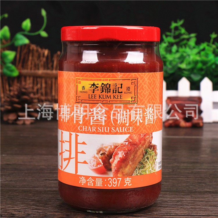 包邮李锦记排骨酱397g烧烤炒菜调料牛排腌料糖醋排骨酱手抓饼专用