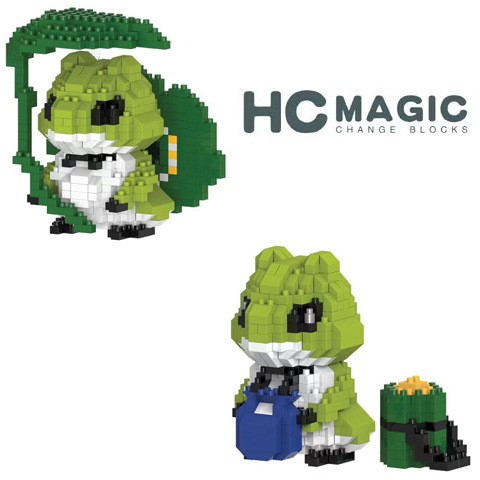 新品HC小顆粒積木兒童益智拼插拼裝玩具一件代發(fā)青蛙5014-5015