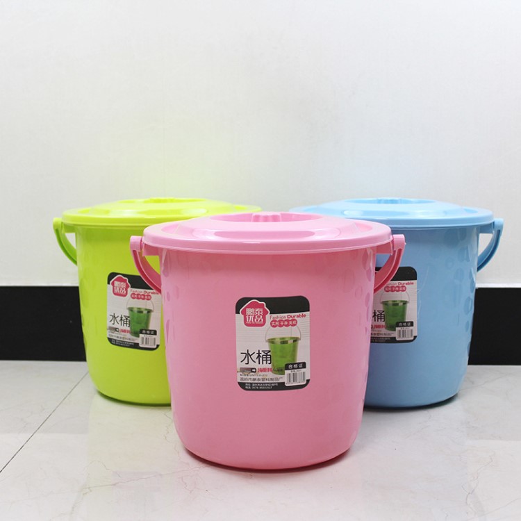 廠家批發 靚麗精品桶 多用水桶提水桶 帶提手學生宿舍家用桶塑料