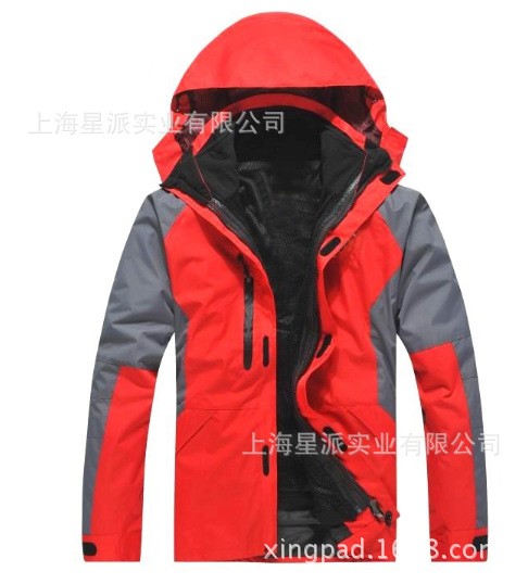 現(xiàn)貨供應(yīng)男女戶(hù)外沖鋒服滑雪衣定制帶帽防雨透氣沖鋒服外套繡LOGO