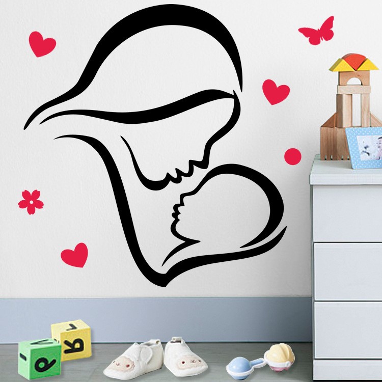 醫(yī)院婦產(chǎn)科孕婦護(hù)理中心裝飾墻貼婦幼保健母嬰用品店布置貼紙貼畫