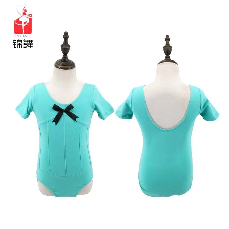 款兒童舞蹈服練功服女童芭蕾舞棉短袖連體服廠家現(xiàn)貨批發(fā)