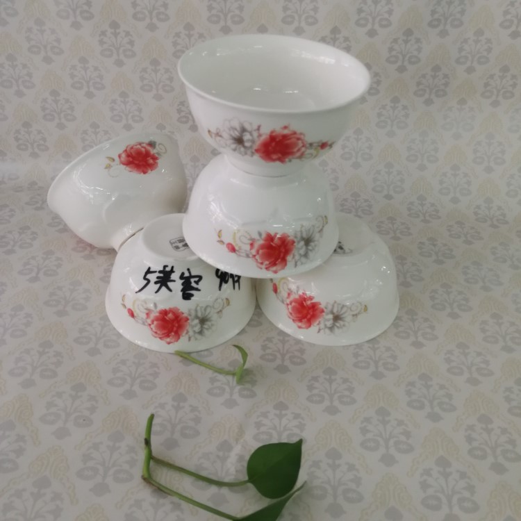 廠家直銷 5寸芙蓉碗 紅 藍 花 系列 產品