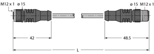 图尔克 接线电缆 RK4.5T-10-RS4.5T/S2503 7030333