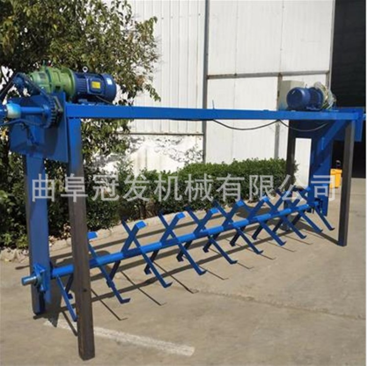 廠家發(fā)酵床自動翻耙機 冠發(fā) 雞鴨糞便翻拋機