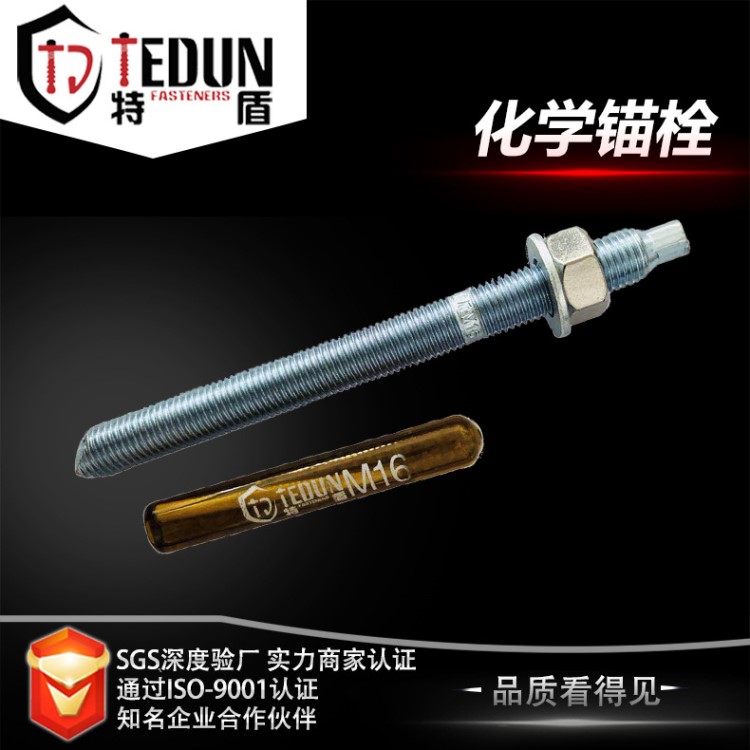 特盾牌化學膨脹螺絲化學錨固螺栓 化學錨栓m12*160化學螺栓現貨