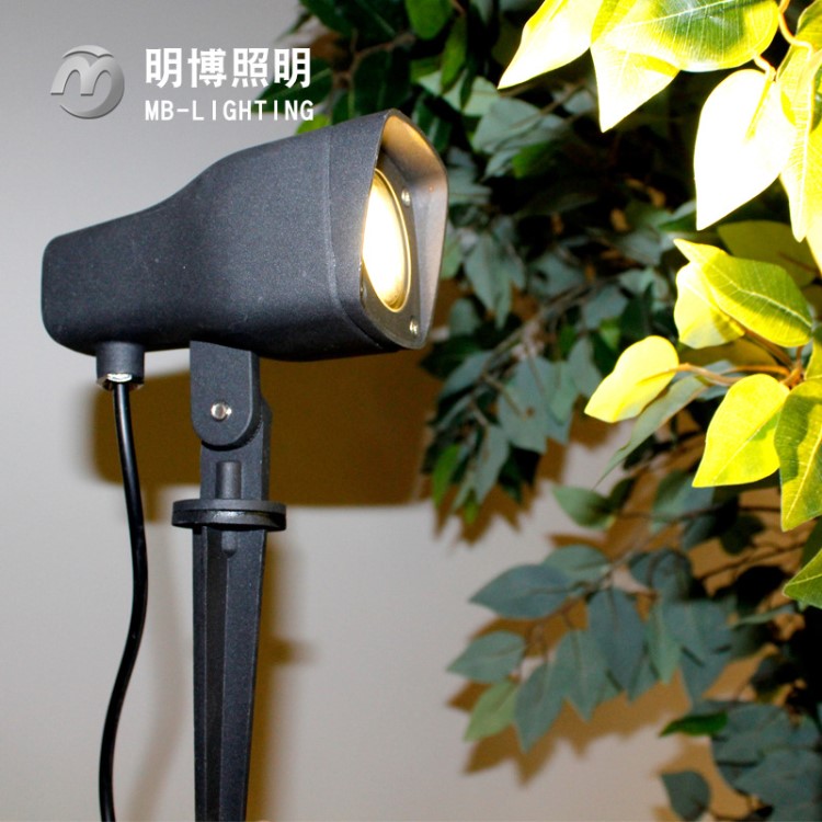 LED戶外照樹燈庭院投光燈具3W防水壓鑄鋁草坪插地射燈景觀地插燈