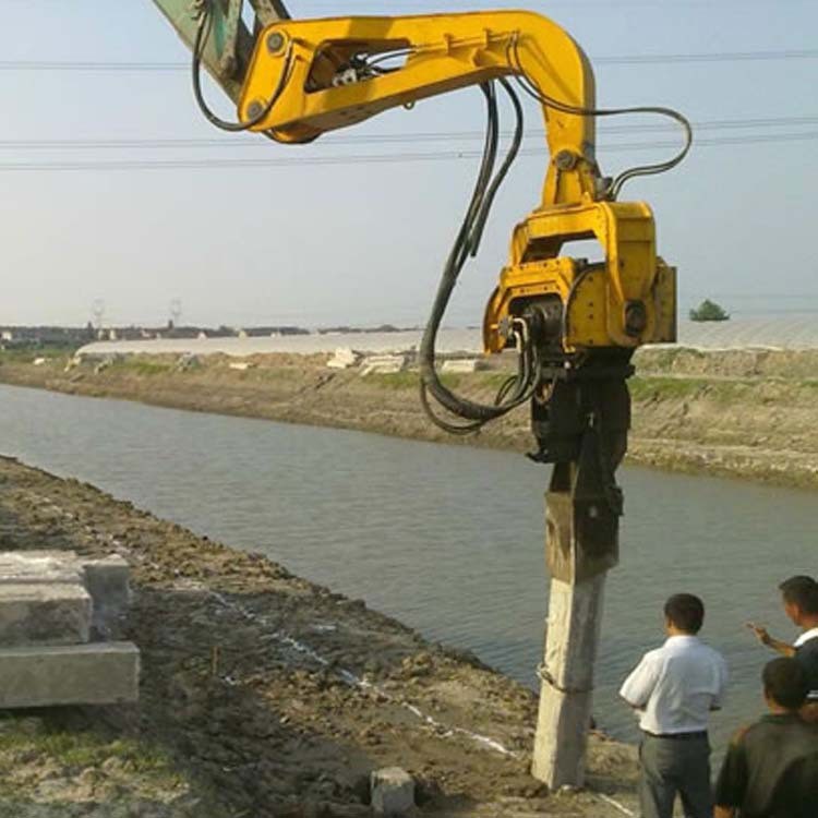 銷售工程公路打樁機(jī) 液壓打樁機(jī) 高頻液壓振動(dòng)打樁機(jī) 管樁水泥樁