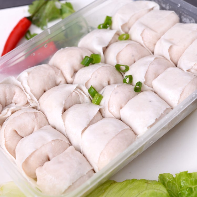 廠家直銷速凍食品手工制作Q彈魚餃 潮汕特產(chǎn)火鍋煲湯食材魚皮餃