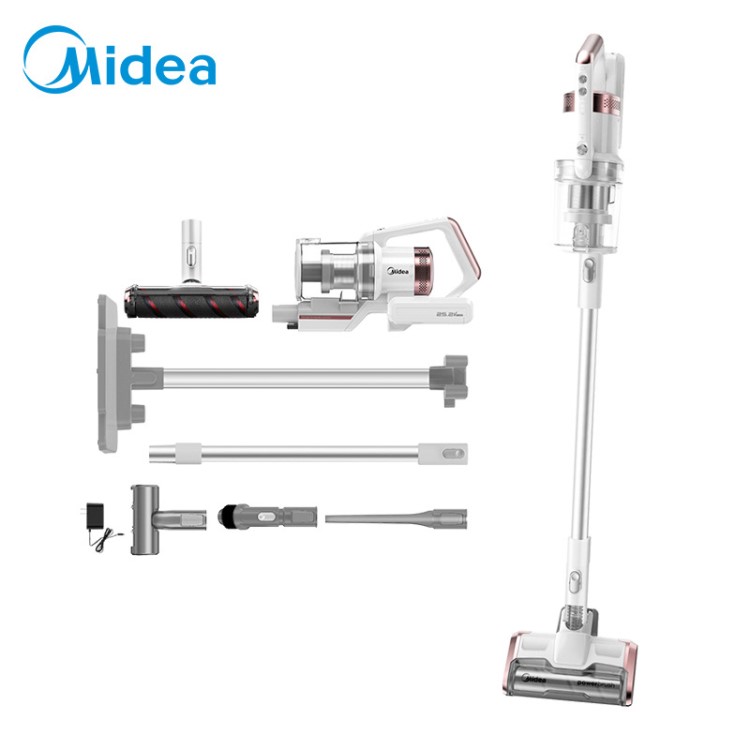 美的（Midea）無(wú)線手持充電吸塵器P6 Snow 家用立式吸塵器 無(wú)線無(wú)