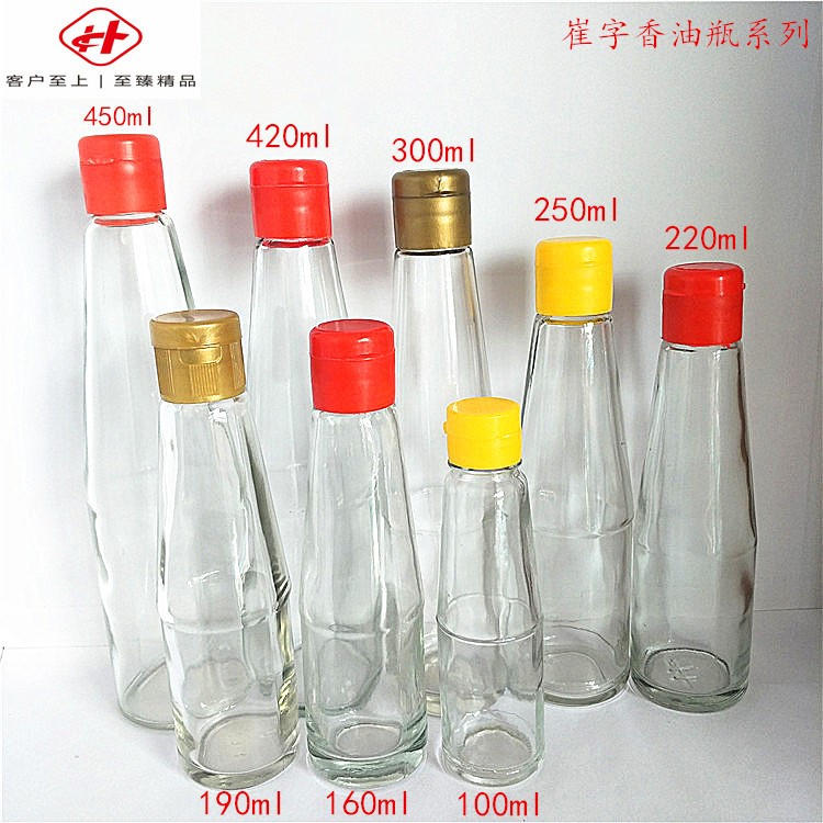 廠家直銷100ml-450ml崔字款香油瓶220ml麻油瓶調(diào)味品瓶醬油瓶醋瓶