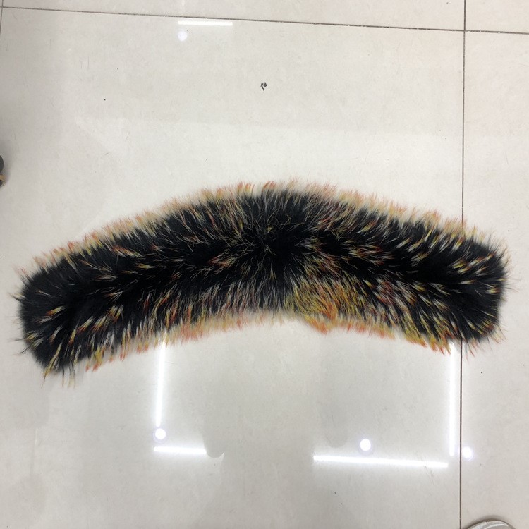 厂家批发貉子毛领染色貉子毛领加工批发各种毛领狐狸皮草