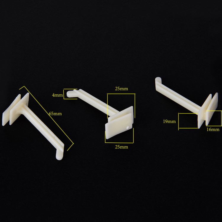 現(xiàn)貨超市展示架掛鉤 塑料白色注塑包裝制品配件超市塑料掛鉤