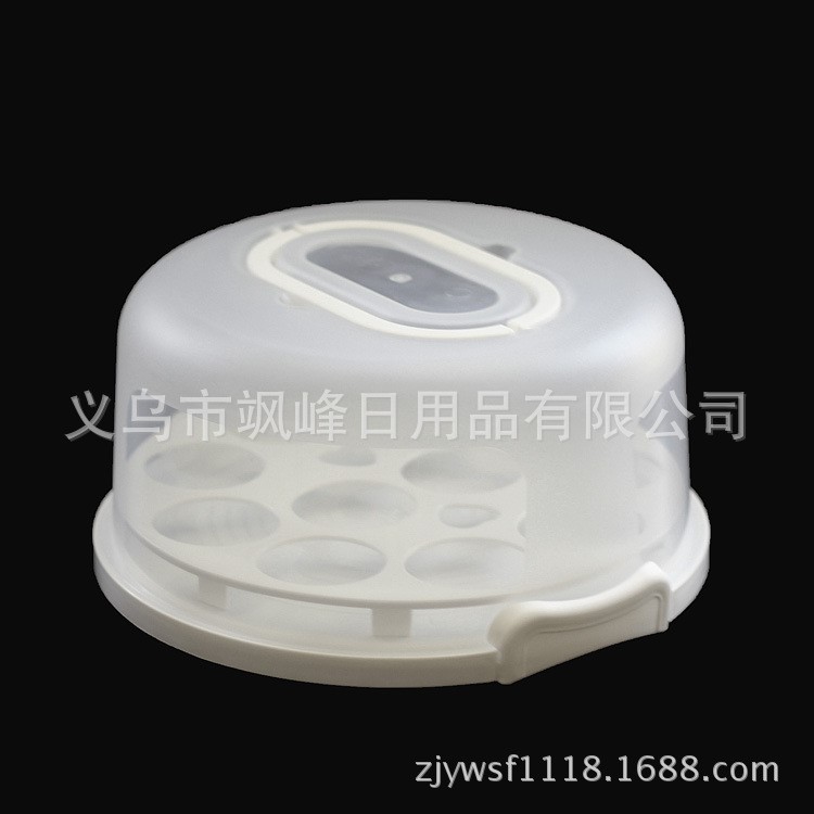 廠家直銷批發生日蛋糕盒塑料蛋糕盒圓形蛋糕盒透明烘焙工具