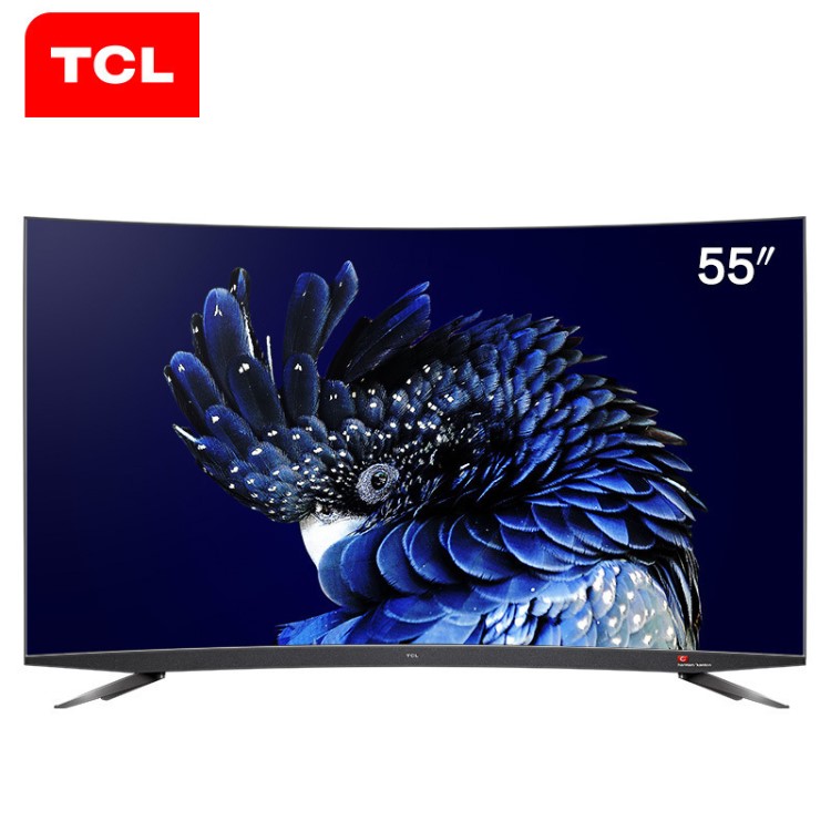 TCL 55Q960C 55英寸4K超高清智能曲面LED液晶電視哈曼卡頓音響