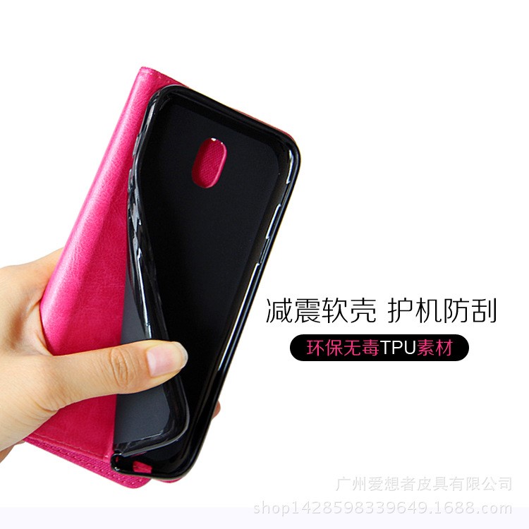 索尼sony z1手机壳z2mini 左右翻盖牛仔纹皮套z2a钱包手机保护套