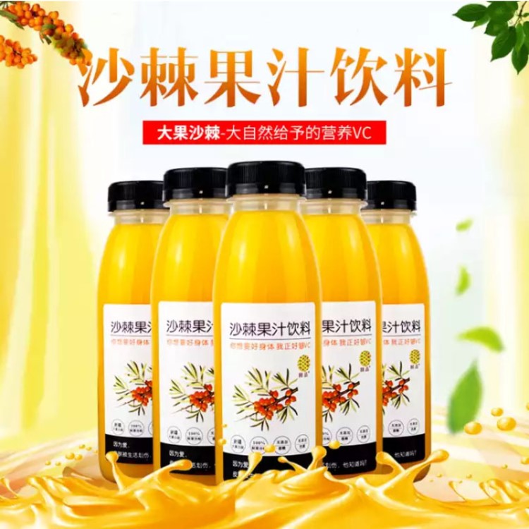 棘品沙棘果汁飲料 300ml×12瓶 新疆特產(chǎn)阿勒泰康元沙棘果汁飲料