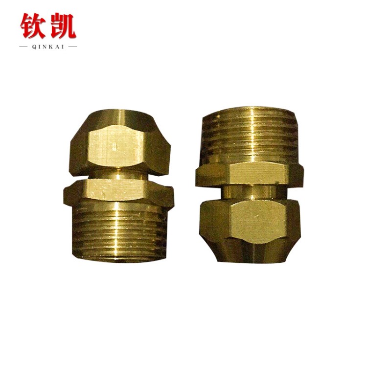 家用全銅水流過(guò)度擴(kuò)口接頭卡套 不銹鋼黃銅液壓擴(kuò)口接頭卡套