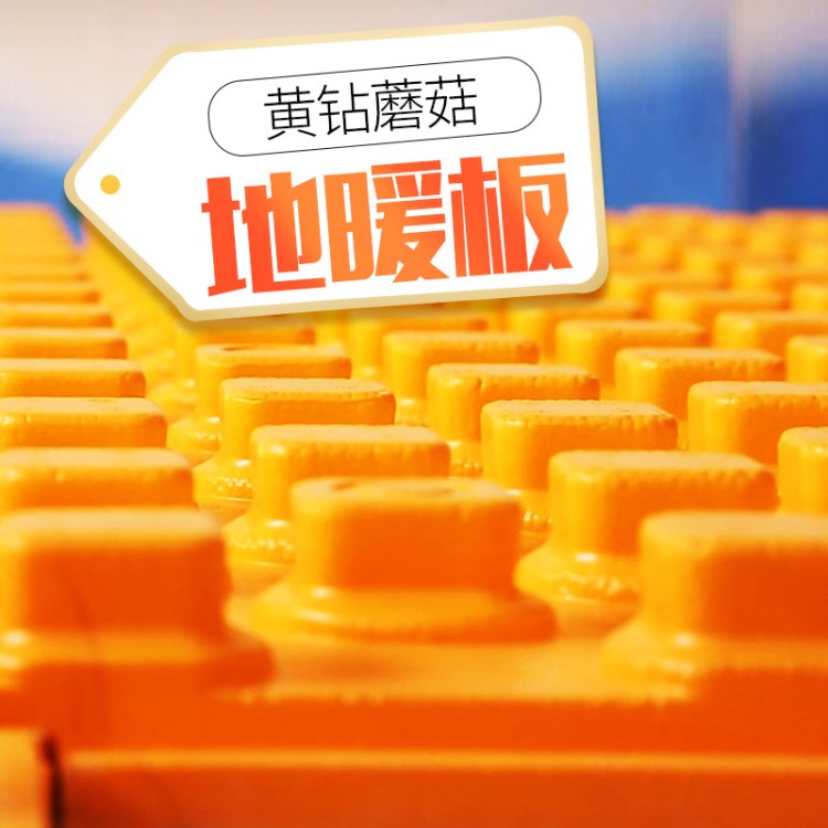 廠家直銷綠天黃鉆蘑菇保溫板安裝方便節能環保材料地暖模塊免回填