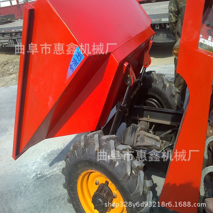 廠家直銷多用途翻斗車 四輪運(yùn)輸前翻自卸車 1噸電動(dòng)布蓬翻斗車