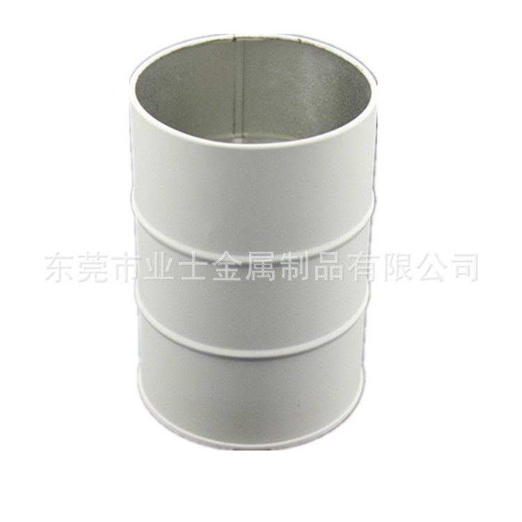 馬口鐵盒生產廠家 供應圓柱形通用包裝鐵罐 非印刷色收納鐵罐