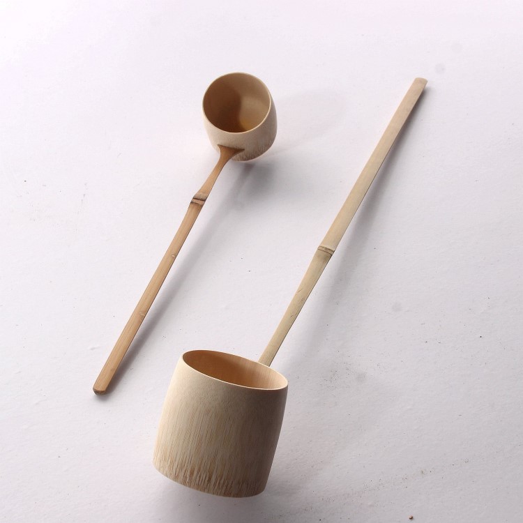 竹水勺子長柄茶勺泡茶用具抹茶茶具配件日本茶道日式水勺