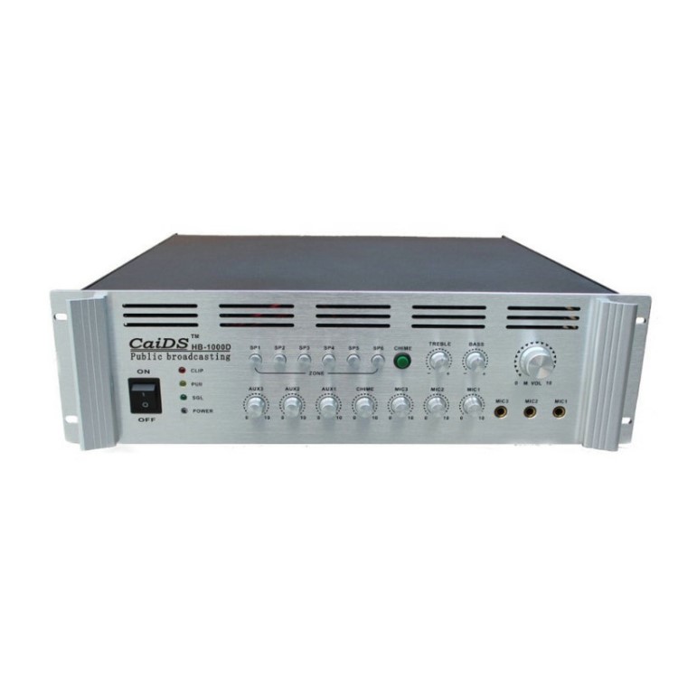 公共廣播系統帶U盤/SD卡、FM收音4分區合并式定壓功放800W-1000W