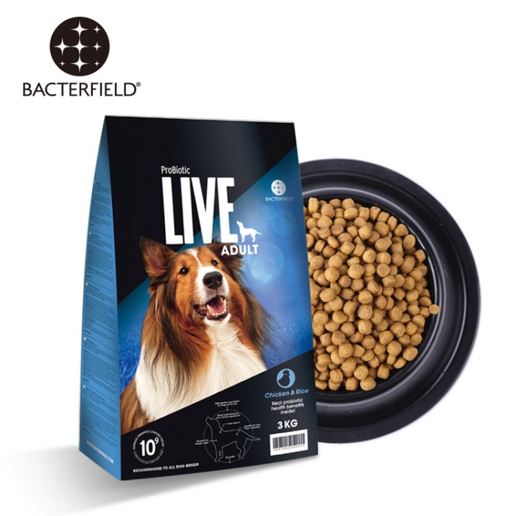 批發(fā)現(xiàn)貨寵物主糧德國(guó)LIVE活性益生菌雞肉大米成犬糧幫吸收好