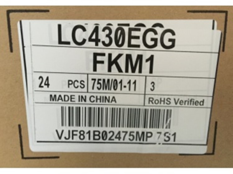 LG全新原包43英寸 LC430EGG-FKM1 彩色顯示屏lcd液晶屏tv顯示模組