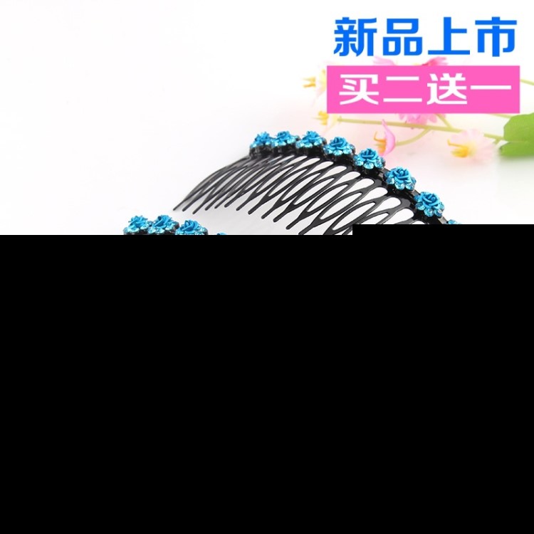 花朵鐵質韓版日韓發飾品發梳插梳10-19.99元梳韓國水鉆發卡頂夾全