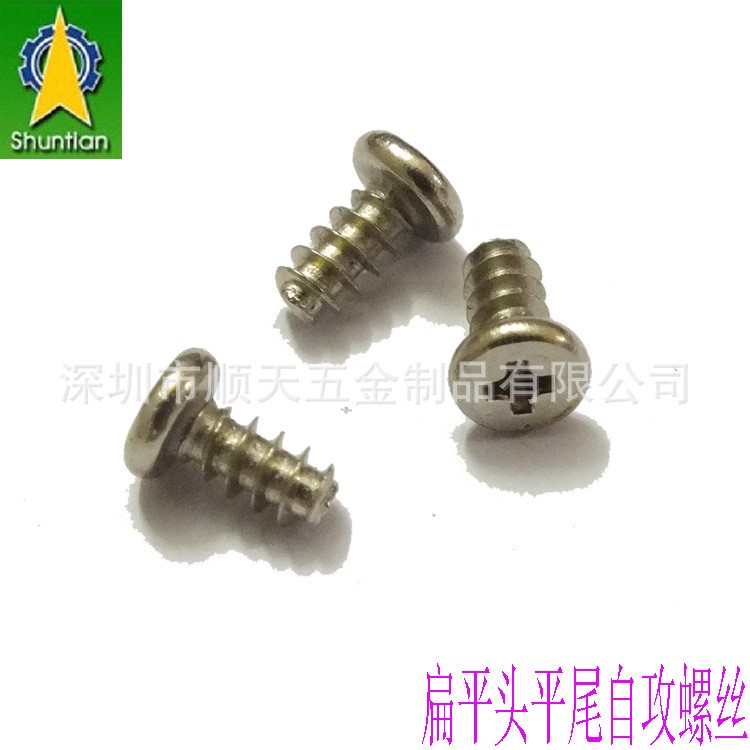 螺絲廠家 現(xiàn)貨供應(yīng) 扁平頭螺絲 薄平頭電子螺絲 鍍鎳CB3*6￠5.2
