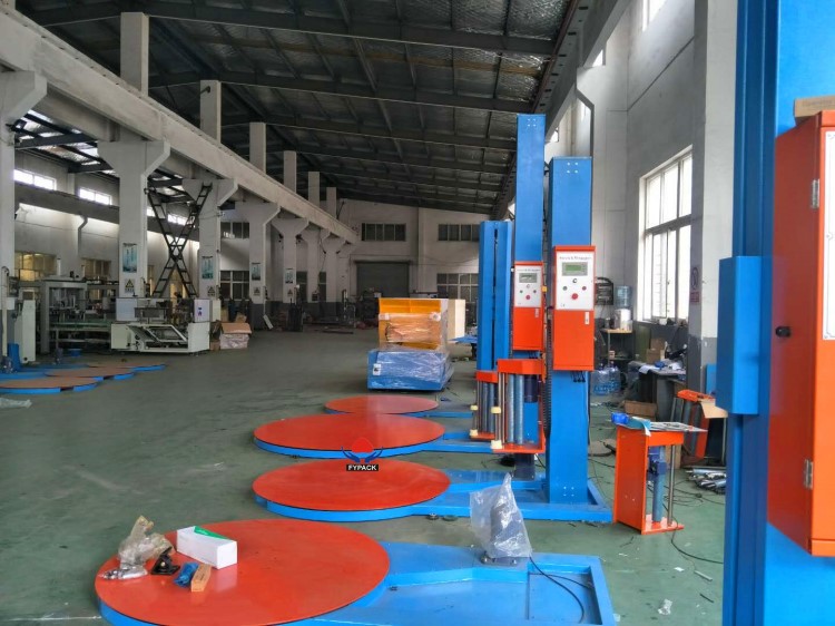 奉業生產托盤式纏繞打包機 機械拉伸膜包裝機 物流貨物防潮纏膜機